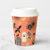 Halloween Pattern Pappbecher (Vorderseite)