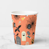 Halloween Pattern Pappbecher (Vorderseite)