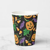 HALLOWEEN PATTERN PAPPBECHER (Links)