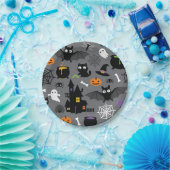 Halloween Pattern Pappteller (Party)