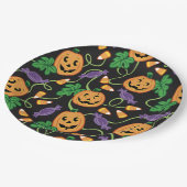 HALLOWEEN PATTERN PAPPTELLER (Schrägansicht)
