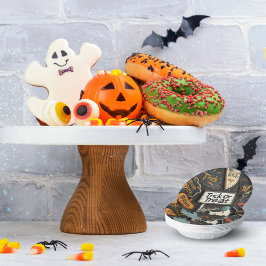 Halloween Pattern Pappteller