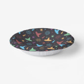 Halloween Pattern Pappteller (Gewinkelt)