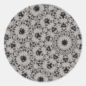 Halloween Pattern Runder Aufkleber (Vorderseite)