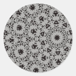 Halloween Pattern Runder Aufkleber