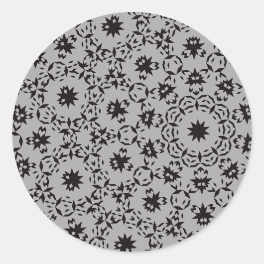 Halloween Pattern Runder Aufkleber (Vorderseite)