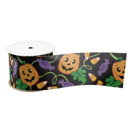 HALLOWEEN PATTERN SATIN RIBBON SATINBAND