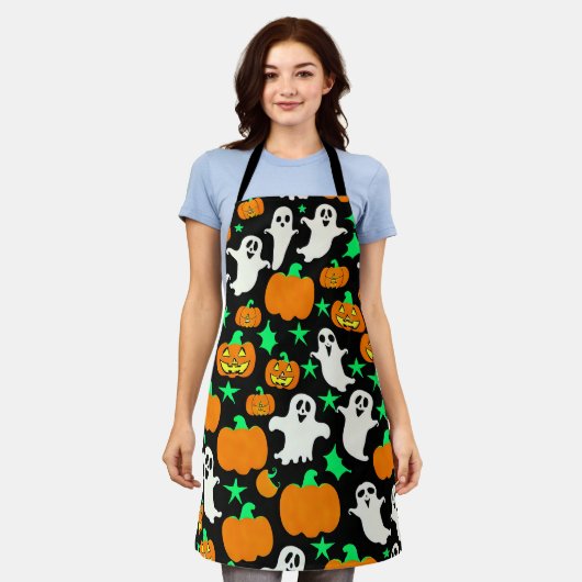 Halloween Pattern Schürze (Getragen)