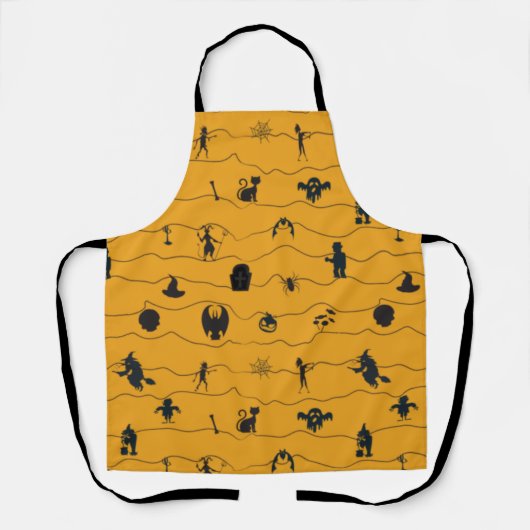 Halloween Pattern Schürze (Vorderseite)