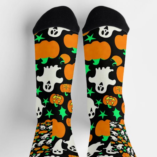 Halloween Pattern Socken (Oben)
