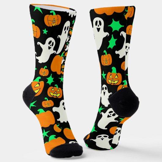 Halloween Pattern Socken (Gewinkelt)