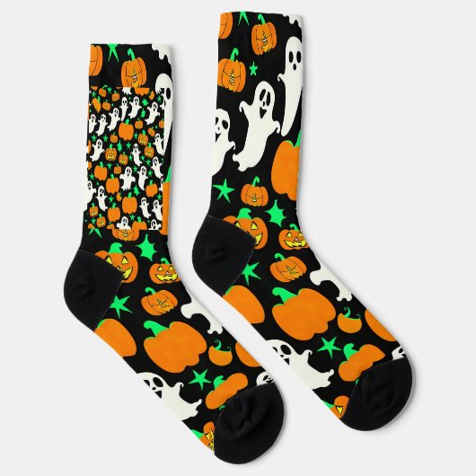 Halloween Pattern Socken (Rechts)