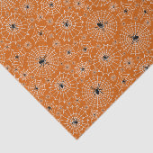 Halloween Pattern | Spinnen auf Spinnennetzen Seidenpapier (Ausschnitt)