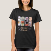 Halloween Pattern Spooky Season T-Shirt (Vorderseite)
