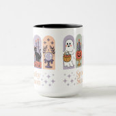 Halloween Pattern Spooky Season Tasse (Zentrum)