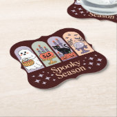 Halloween Pattern Spooky Season Untersetzer (angewinkelt)