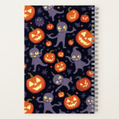 Halloween Pattern Square Note Notizblock (Rückseite)