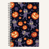 Halloween Pattern Square Note Notizblock (Vorderseite)
