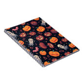 Halloween Pattern Square Note Notizblock (Rechte Seite)