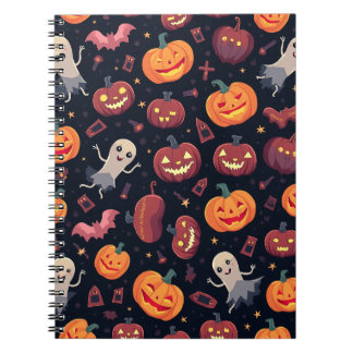 Halloween Pattern Square Note Notizblock