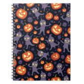 Halloween Pattern Square Note Notizblock (Vorderseite)