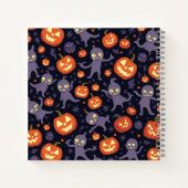 Halloween Pattern Square Note Notizblock (Rückseite)