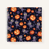 Halloween Pattern Square Note Notizblock (Vorderseite)