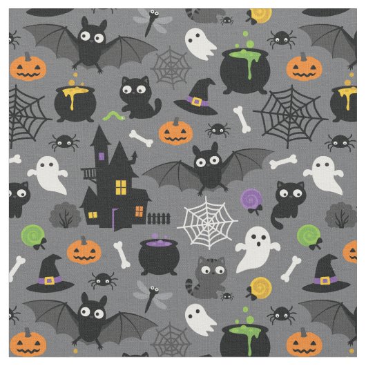 Halloween Pattern Stoff (Nahaufnahme)