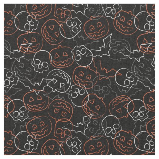 Halloween Pattern Stoff (Nahaufnahme)