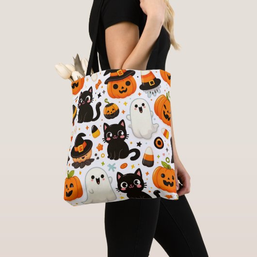 Halloween Pattern Tasche (Von Nahem)