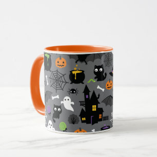 Halloween Pattern Tasse