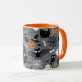 Halloween Pattern Tasse (VorderseiteRechts)