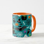 Halloween Pattern Tasse (VorderseiteRechts)