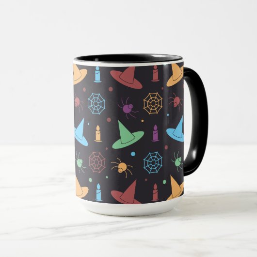 Halloween Pattern Tasse (VorderseiteRechts)