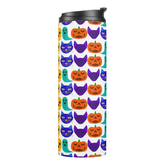 Halloween Pattern Thermal Tumbler Thermosbecher (Nach links gedreht)