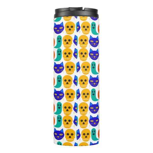 Halloween Pattern Thermal Tumbler Thermosbecher (Rückseite)
