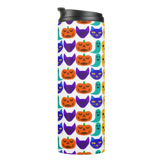 Halloween Pattern Thermal Tumbler Thermosbecher (Nach rechts gedreht)
