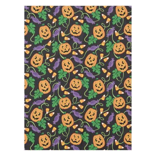 HALLOWEEN PATTERN TISCHDECKE (Vorderseite)