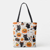 Halloween Pattern Tote Bag Tasche (Rückseite)