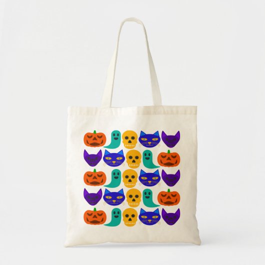Halloween Pattern Tote Bag Tragetasche (Vorne)