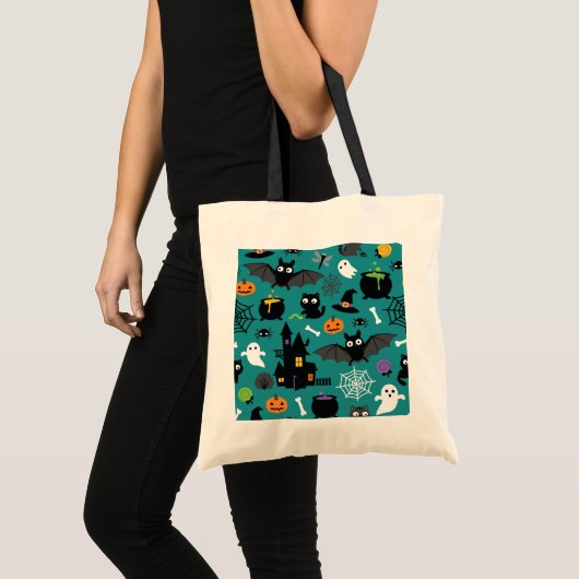 Halloween Pattern Tragetasche (Vorderseite (Produkt))