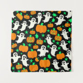 Halloween Pattern Wandteppich (Vorderseite)