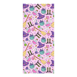 Halloween Pattern Werbekarte