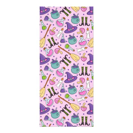 Halloween Pattern Werbekarte (Vorne)