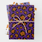 Halloween Patterns Beängstigende Pumpkins Spider W Geschenkpapier Set (Beispiel)