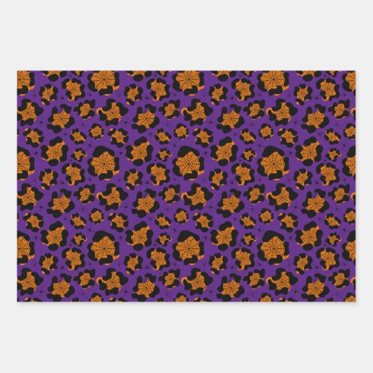 Halloween Patterns Beängstigende Pumpkins Spider W Geschenkpapier Set (Vorderseite)