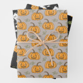 Halloween Patterns Geister und Kürpen Geschenkpapier Set (Beispiel)