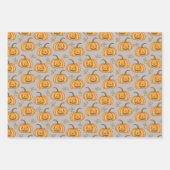 Halloween Patterns Geister und Kürpen Geschenkpapier Set (Vorderseite)