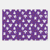 Halloween Patterns Ghost Pumpkins Spider Web Geschenkpapier Set (Vorderseite 3)
