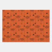 Halloween Patterns Ghost Pumpkins Spider Web Geschenkpapier Set (Vorderseite 2)
